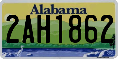 AL license plate 2AH1862