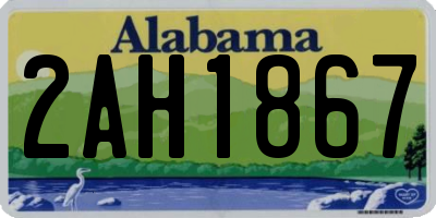 AL license plate 2AH1867