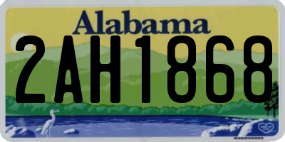 AL license plate 2AH1868