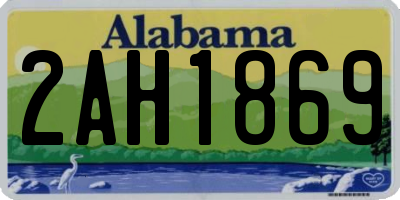 AL license plate 2AH1869