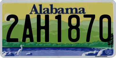 AL license plate 2AH1870