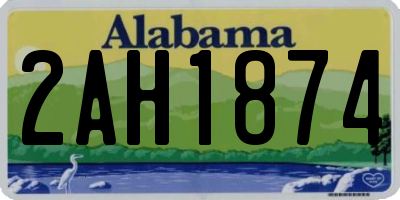 AL license plate 2AH1874