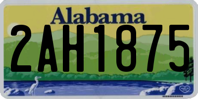 AL license plate 2AH1875