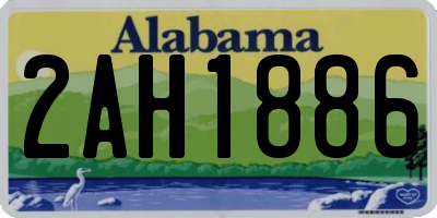 AL license plate 2AH1886
