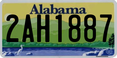 AL license plate 2AH1887