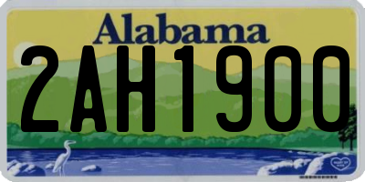 AL license plate 2AH1900