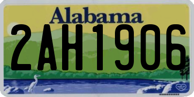 AL license plate 2AH1906