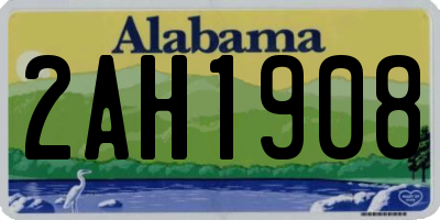 AL license plate 2AH1908