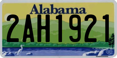 AL license plate 2AH1921