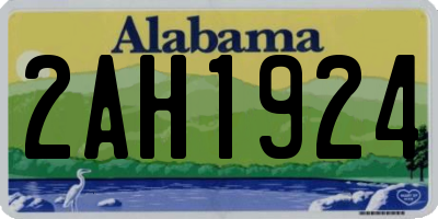 AL license plate 2AH1924
