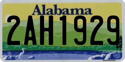 AL license plate 2AH1929