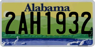 AL license plate 2AH1932