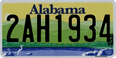 AL license plate 2AH1934