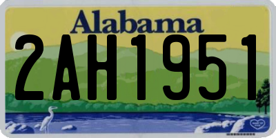 AL license plate 2AH1951