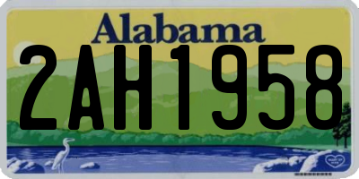 AL license plate 2AH1958