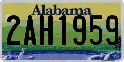 AL license plate 2AH1959