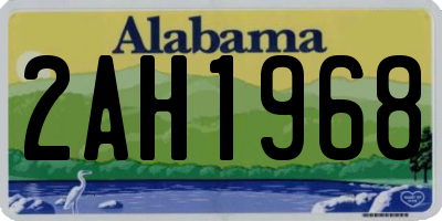 AL license plate 2AH1968