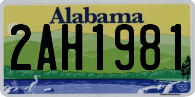 AL license plate 2AH1981