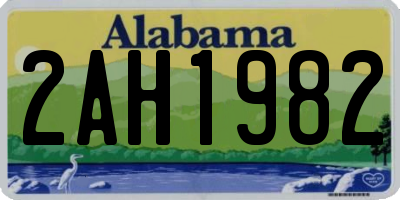 AL license plate 2AH1982