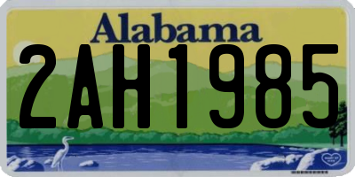 AL license plate 2AH1985