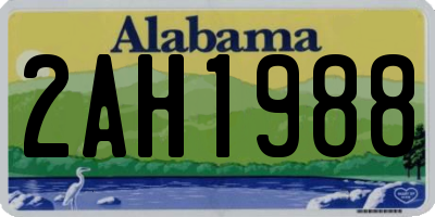 AL license plate 2AH1988