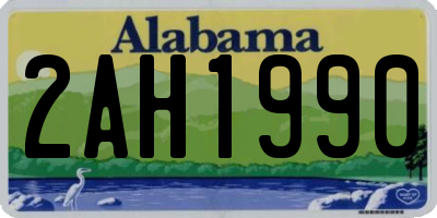 AL license plate 2AH1990