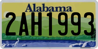 AL license plate 2AH1993