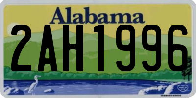 AL license plate 2AH1996