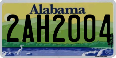 AL license plate 2AH2004