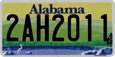 AL license plate 2AH2011