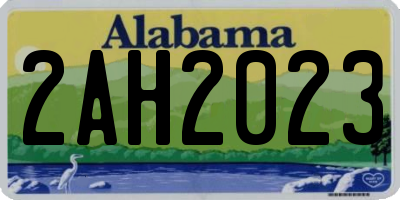 AL license plate 2AH2023