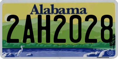 AL license plate 2AH2028