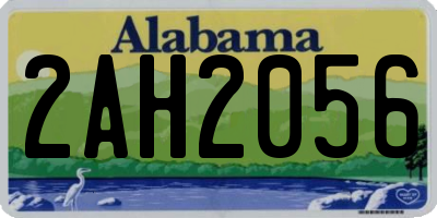 AL license plate 2AH2056