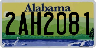 AL license plate 2AH2081
