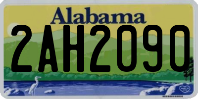 AL license plate 2AH2090