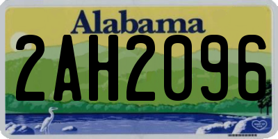 AL license plate 2AH2096