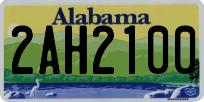 AL license plate 2AH2100