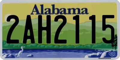 AL license plate 2AH2115
