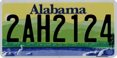 AL license plate 2AH2124