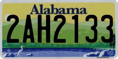 AL license plate 2AH2133