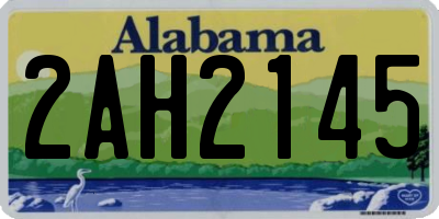 AL license plate 2AH2145