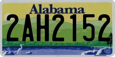 AL license plate 2AH2152