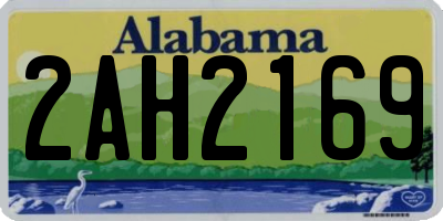 AL license plate 2AH2169