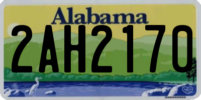 AL license plate 2AH2170