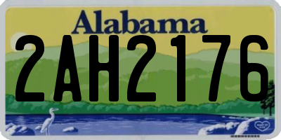 AL license plate 2AH2176