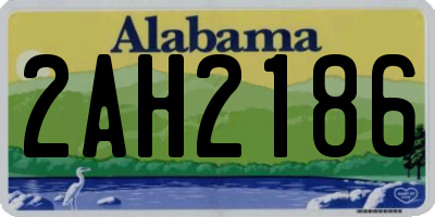 AL license plate 2AH2186
