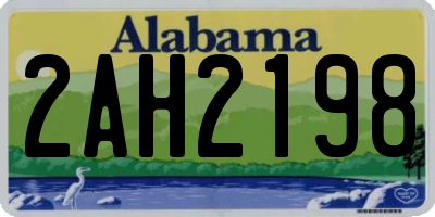 AL license plate 2AH2198