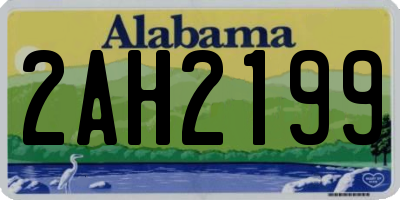 AL license plate 2AH2199