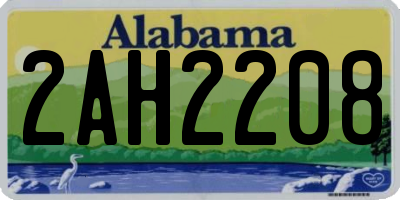 AL license plate 2AH2208