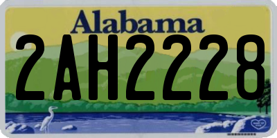 AL license plate 2AH2228